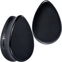 Load image into Gallery viewer, Black Hematite Stone Drop Saddle Plug Set
