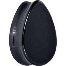 Load image into Gallery viewer, Black Hematite Stone Drop Saddle Plug Set
