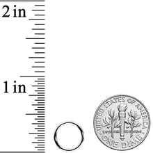 Load image into Gallery viewer, 16G 5/16 White Synthetic Opal Forward Facing Hinged Segment Ring
