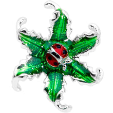 Load image into Gallery viewer, 16G 1/4 Tiny Ladybug Leaves Cartilage Tragus Earring
