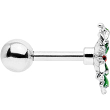 Load image into Gallery viewer, 16G 1/4 Tiny Ladybug Leaves Cartilage Tragus Earring
