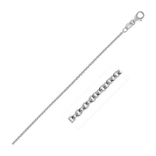 Load image into Gallery viewer, 14k White Gold Round Cable Link Chain 1.3mm
