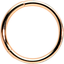 Load image into Gallery viewer, 16G 3/8 Synth Opal Rose Gold Tone Sleek Forward Face Segment Ring
