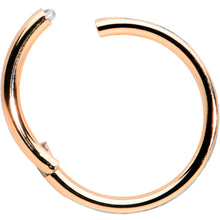 Load image into Gallery viewer, 16G 3/8 Synth Opal Rose Gold Tone Sleek Forward Face Segment Ring
