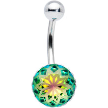 Load image into Gallery viewer, Vitrail Gem Stylish Elegance Mandala Flower Belly Ring
