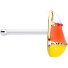 Load image into Gallery viewer, 20G 1/4 Candy Corn Halloween Nose Bone
