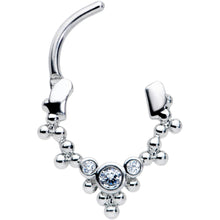 Load image into Gallery viewer, 16G 5/16 Clear CZ Gem Princess Cartilage Clicker
