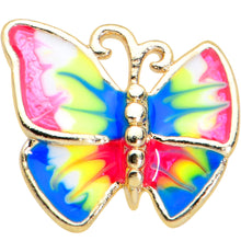 Load image into Gallery viewer, 20G 1/4 Bright Butterfly Nose Bone
