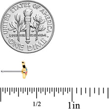 Load image into Gallery viewer, 20G 1/4 Bright Butterfly Nose Bone
