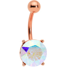 Load image into Gallery viewer, Aurora Gem Rose Gold Tone Simply Elegant Style Belly Ring
