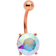 Load image into Gallery viewer, Aurora Gem Rose Gold Tone Simply Elegant Style Belly Ring
