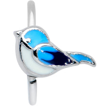 Load image into Gallery viewer, 20G 5/16 Happy Little Blue Bird Nose Hoop
