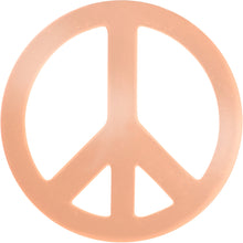 Load image into Gallery viewer, Rose Gold Tone Talking About Peace Sign Barbell Tongue Ring
