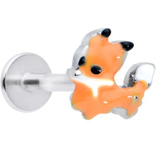Load image into Gallery viewer, 16G 5/16 Cute Fall Fox Labret Monroe Tragus
