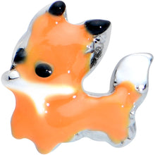 Load image into Gallery viewer, 16G 1/4 Cute Fall Fox Cartilage Tragus Earring
