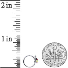 Load image into Gallery viewer, 20G 5/16 Colorful Reindeer Christmas Nose Hoop

