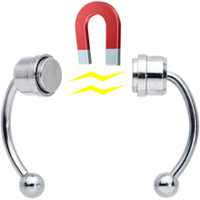 Load image into Gallery viewer, Magnetic Septum Ring Horseshoe Non-Pierced Fake Nose Ring
