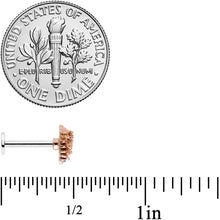 Load image into Gallery viewer, 16G 5/16 Autumn Pine Cone Labret Monroe Tragus
