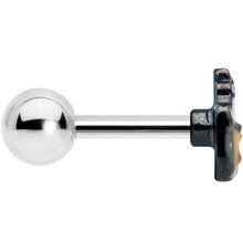 Load image into Gallery viewer, 16G 1/4 Pumpkin Spice Cappuccino Coffee Cartilage Tragus Earring
