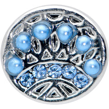 Load image into Gallery viewer, 16G 5/16 Blue Gem Geometric Blues Pattern Labret Monroe Tragus
