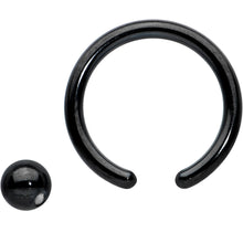Load image into Gallery viewer, 16G 5/16 Black Simple Classic BCR Captive Bead Ring
