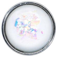 Load image into Gallery viewer, White Faux Opal Disc Top Barbell Tongue Ring
