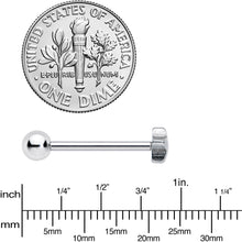 Load image into Gallery viewer, Simple Star Top Barbell Tongue Ring

