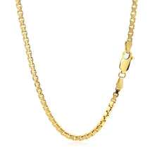 Load image into Gallery viewer, 2.5mm 14k Yellow Gold Semi Solid Box Chain
