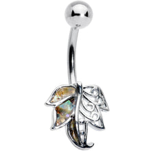 Load image into Gallery viewer, Openwork Multicolor Autumn Leaf Belly Ring
