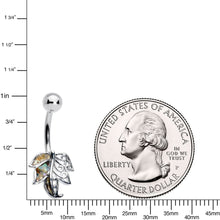 Load image into Gallery viewer, Openwork Multicolor Autumn Leaf Belly Ring
