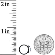 Load image into Gallery viewer, 20G 5/16 Black Hipster Ghost Halloween Nose Hoop
