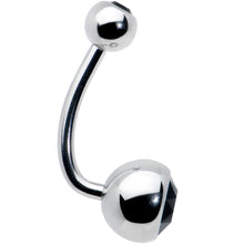 Load image into Gallery viewer, Black Gem J Curve Belly Ring
