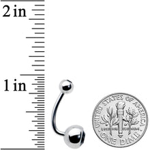 Load image into Gallery viewer, Black Gem J Curve Belly Ring
