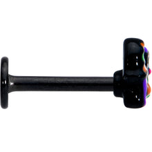 Load image into Gallery viewer, 16G 5/16 Black Boo Party Halloween Labret Monroe Tragus
