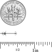 Load image into Gallery viewer, 3mm Clear Gem Bezel G23 Titanium Post Stud Earrings
