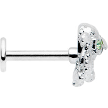 Load image into Gallery viewer, 16G 5/16 Clear Green Gem Sunglasses Octopus Labret Monroe Tragus
