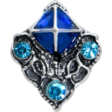 Load image into Gallery viewer, 16G 1/4 Blue Gem Rococo Blue Cartilage Tragus Earring
