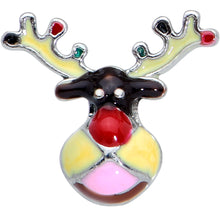 Load image into Gallery viewer, 20G 7.5mm Colorful Reindeer Christmas L Shape Nose Ring
