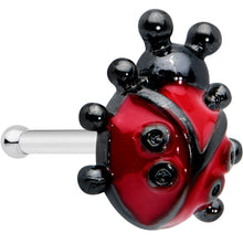 Load image into Gallery viewer, 20G 1/4 Classic Ladybug Nose Bone
