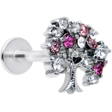 Load image into Gallery viewer, 16G 5/16 Clear Pink Gem Luscious Fruit Tree Labret Monroe Tragus
