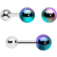 Load image into Gallery viewer, 16G 1/4 Bear Pearlescent Pink Paw Cartilage Earring Curation Set of 3
