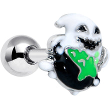 Load image into Gallery viewer, 16G 1/4 Ghost Goo Cauldron Halloween Cartilage Tragus Earring
