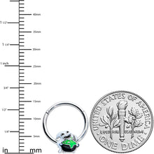 Load image into Gallery viewer, 16G 3/8 Ghost Goo Cauldron Halloween Hinged Segment Ring
