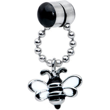 Load image into Gallery viewer, Bee Chain Dangle Non Pierced Magnetic Clip On Fake Septum Ring
