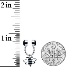 Load image into Gallery viewer, Bee Chain Dangle Non Pierced Magnetic Clip On Fake Septum Ring
