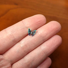Load image into Gallery viewer, 16G 1/4 Aurora Gem Colorful Glam Butterfly Cartilage Tragus
