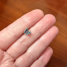 Load image into Gallery viewer, 20G 5/16 Aurora Gem Colorful Glam Butterfly Nose Hoop
