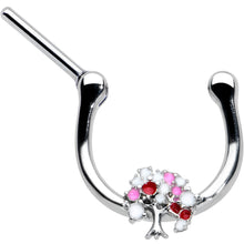 Load image into Gallery viewer, 16G 5/16 Luscious Pinks Fruit Tree Cartilage Clicker
