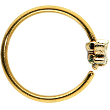 Load image into Gallery viewer, 20G 5/16 Gold Tone Hungry Alligator Nose Hoop

