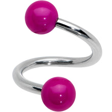 Load image into Gallery viewer, Purple Gem Black Witch Spider Spiral Halloween Belly Ring Set of 3
